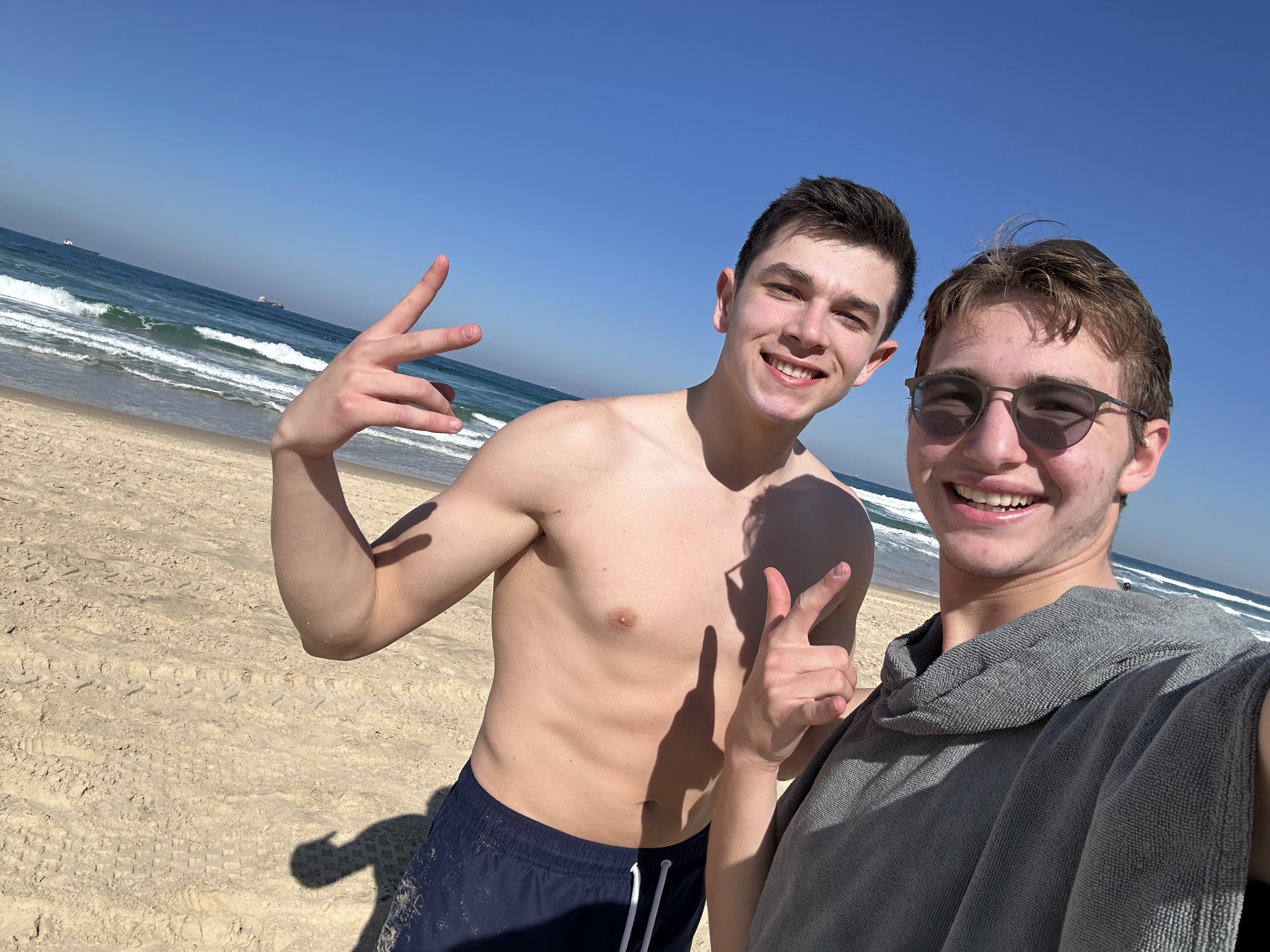 Students after completing their first surf session